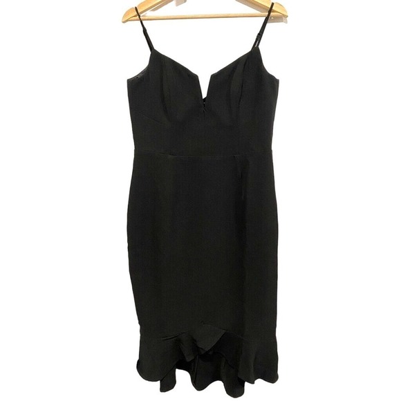 Bardut Nordstrom - Black strapless V neckline dress women's US size 10/Large - Picture 1 of 6